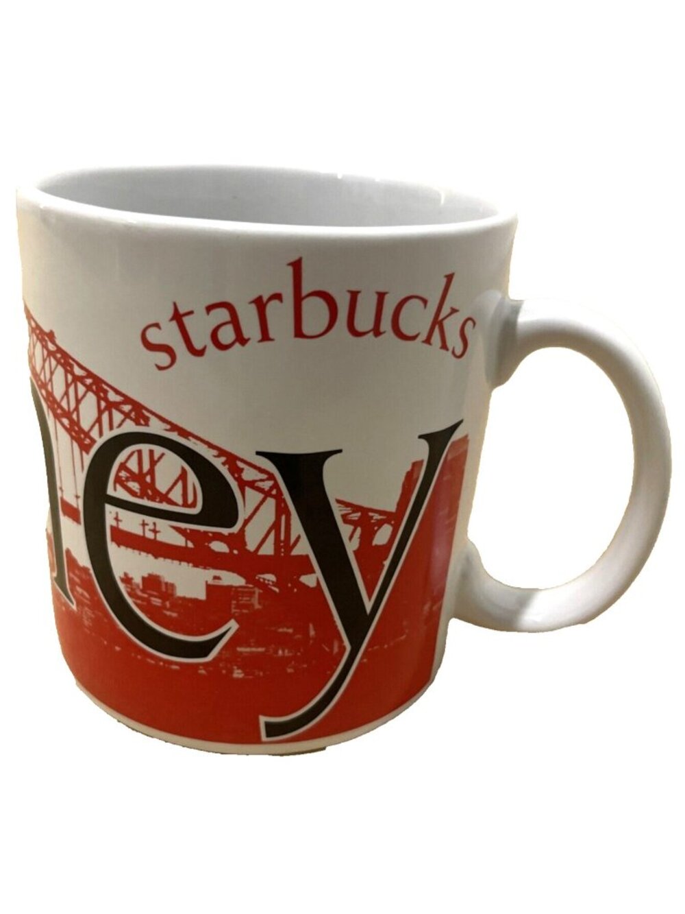 Starbucks Sydney City Mug Collector Series 16oz White & Red Ceramic Cup